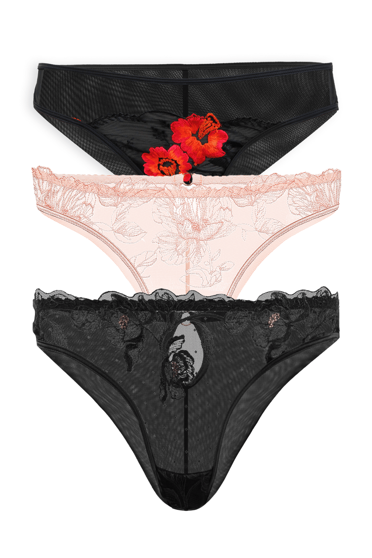 Lace Brief Trio