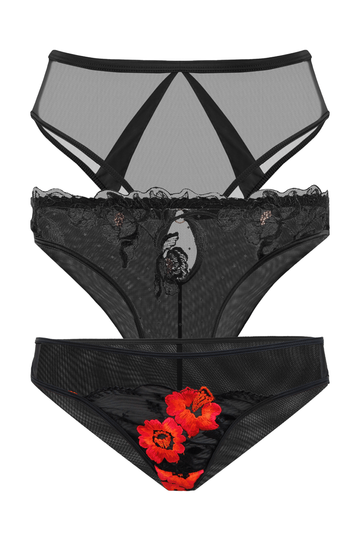 Black Brief & High-Waist