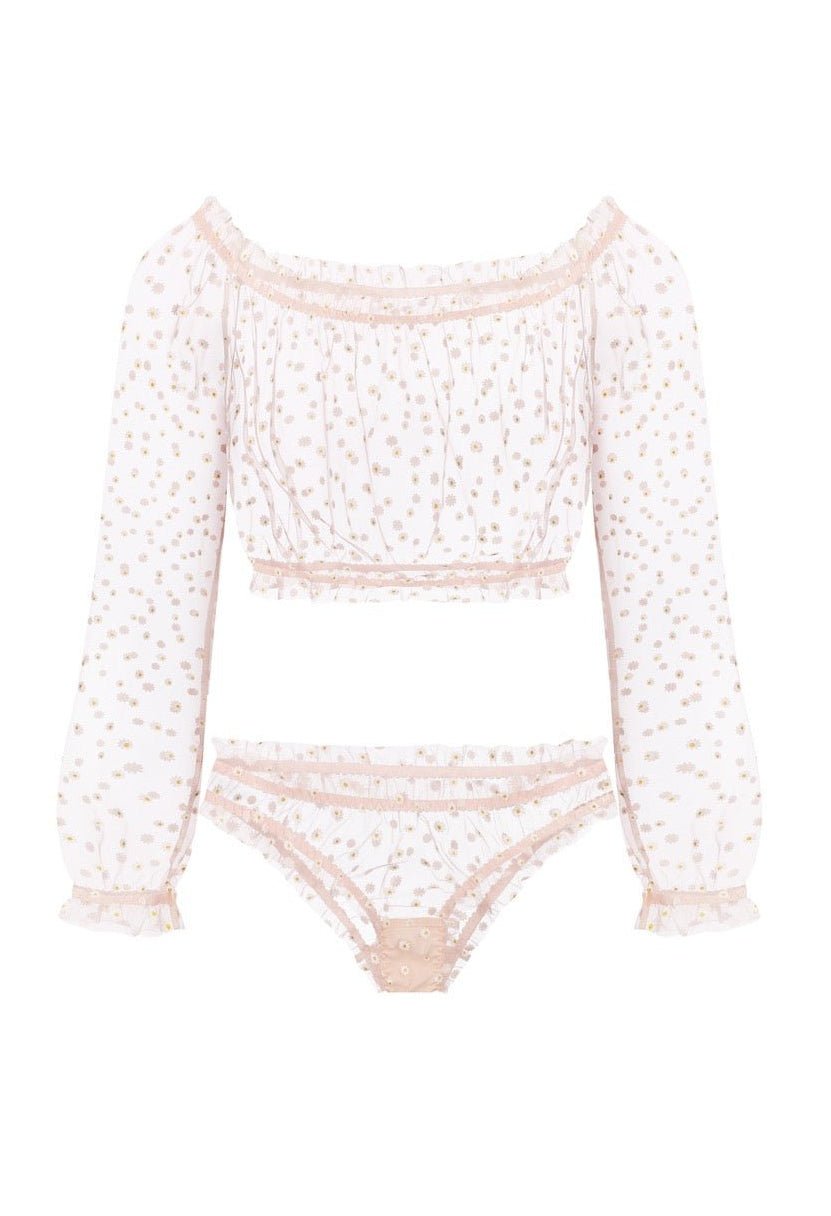 Chamomile Long Sleeve Set Peach