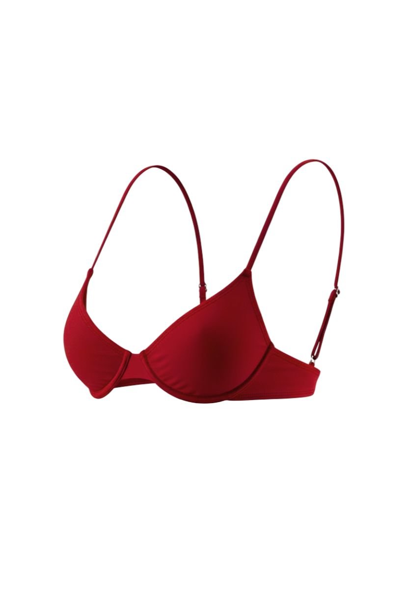 Bianca Bikini Top Burgundy