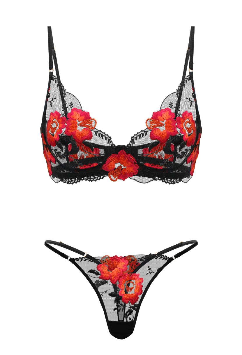 Lily Set Black Red