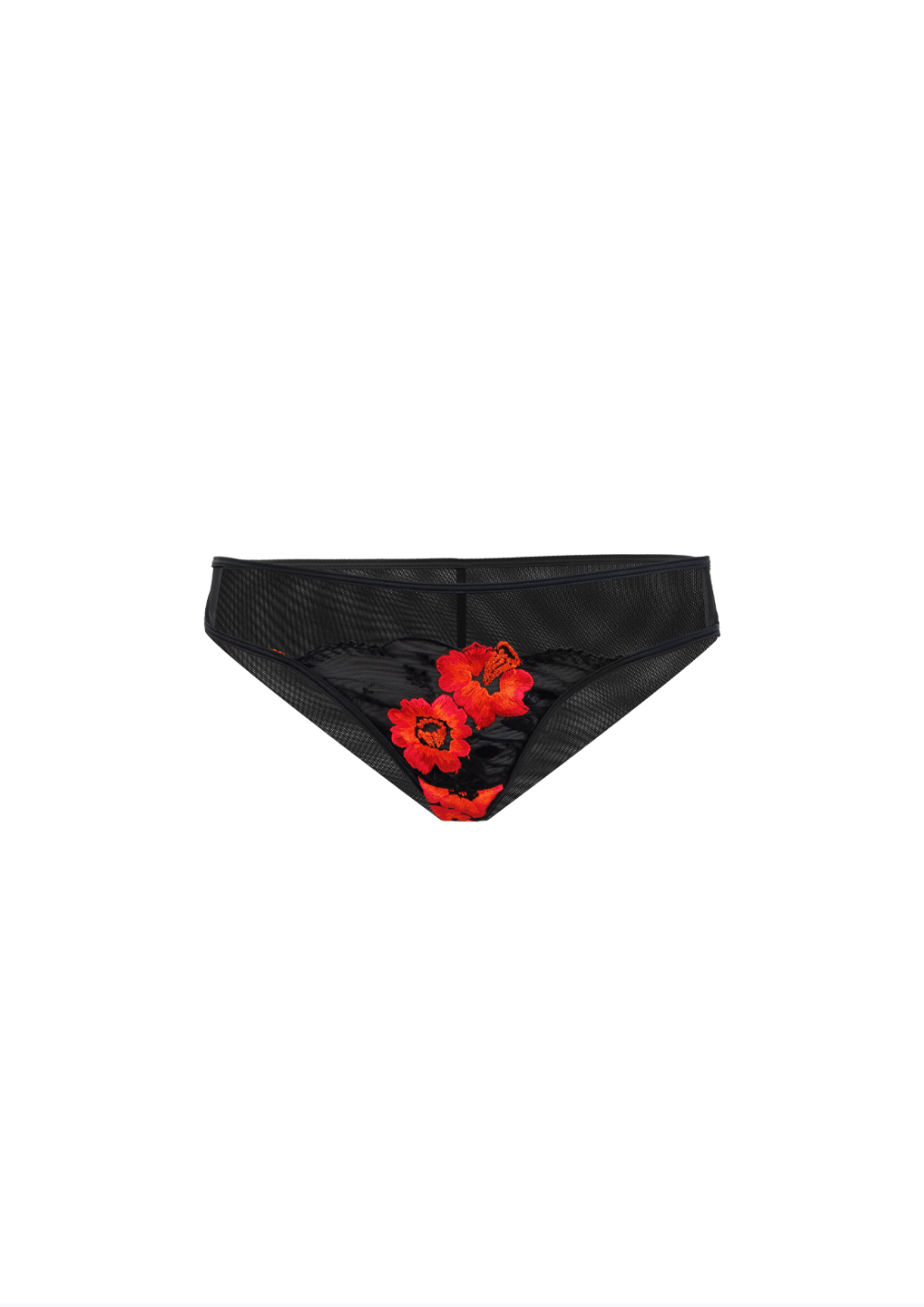 Lily Brief Black Red
