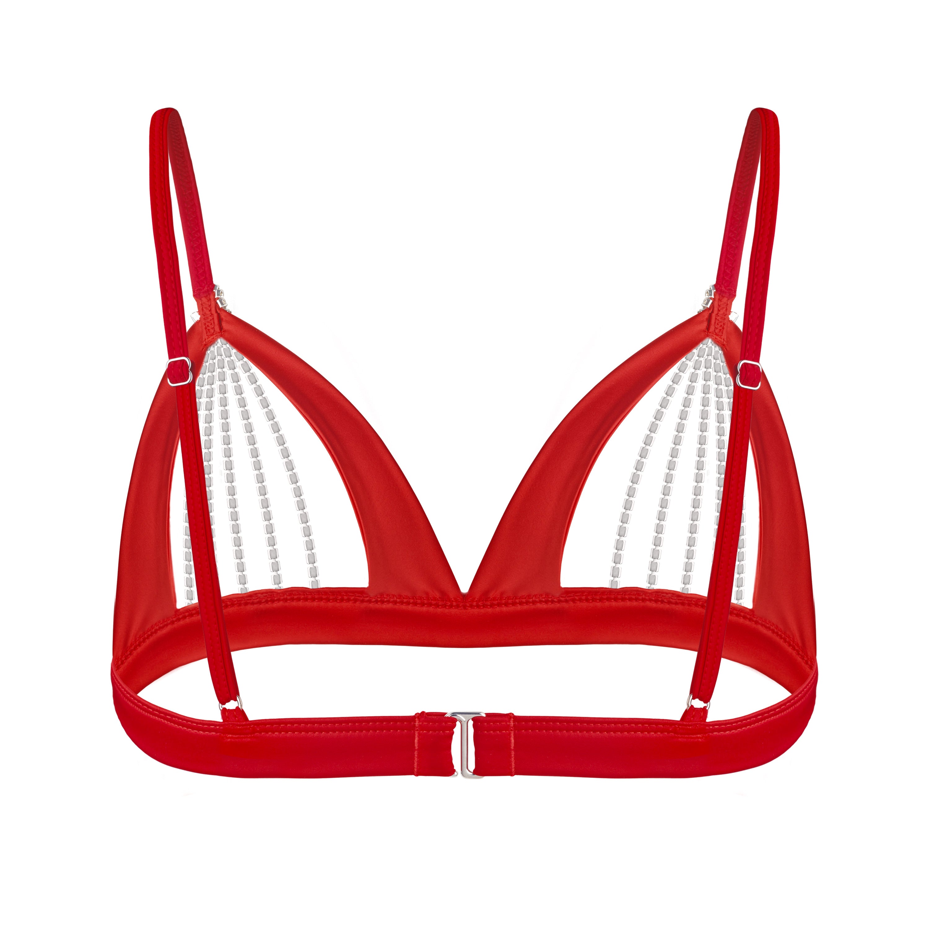 Layla Open Bra Red
