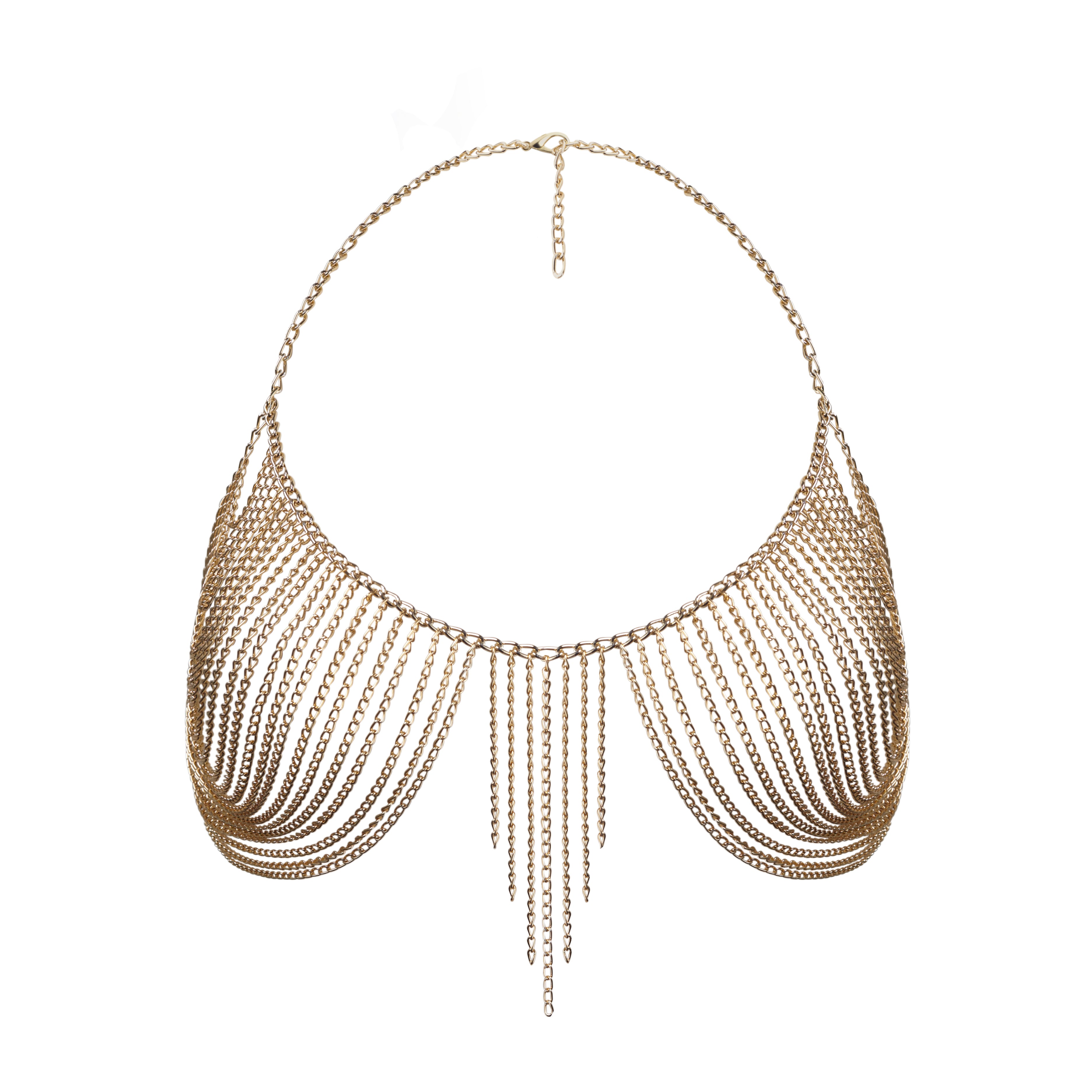 Goddess Chain Bra Gold