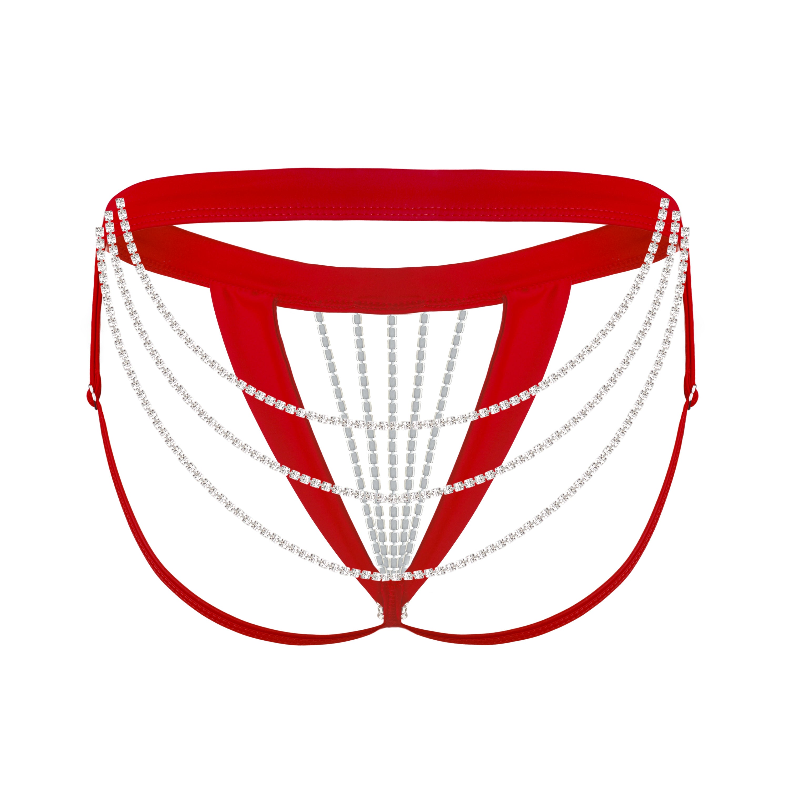 Layla Open Panties Red