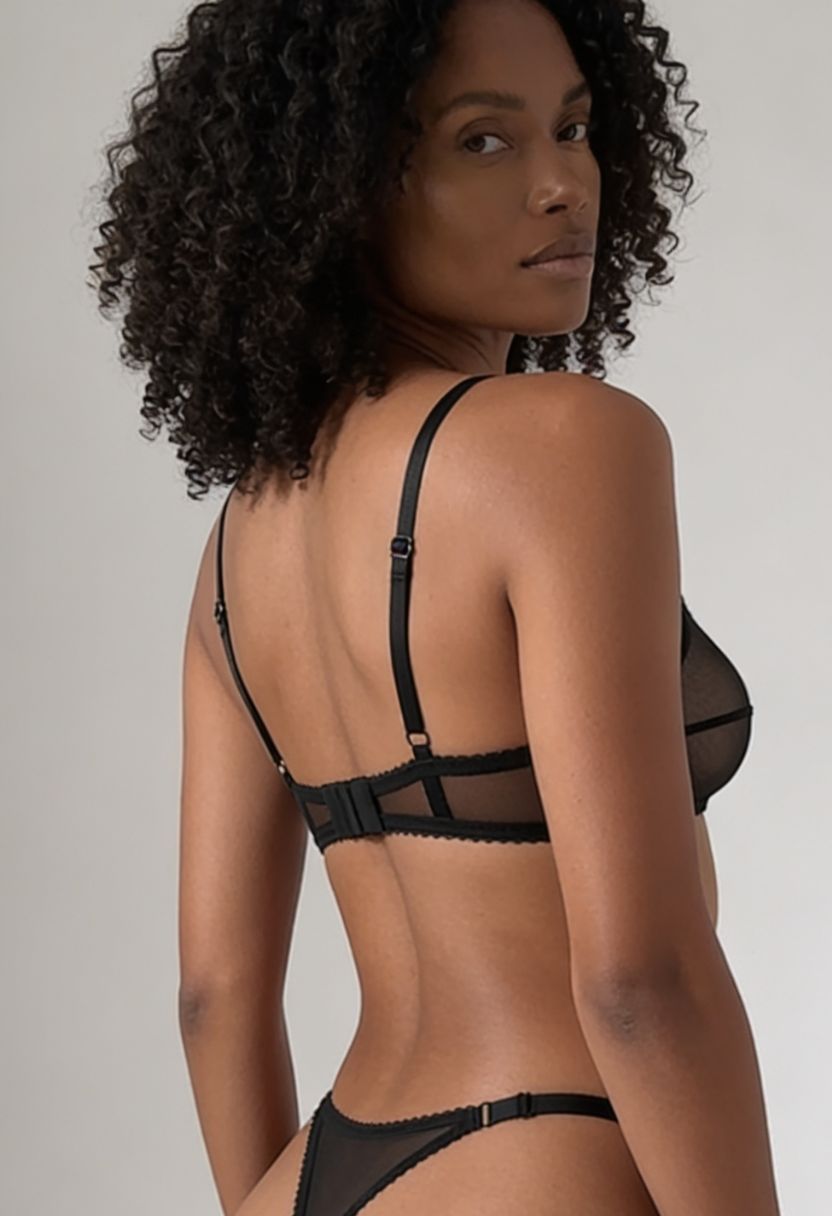 Veil Square Bralette Black