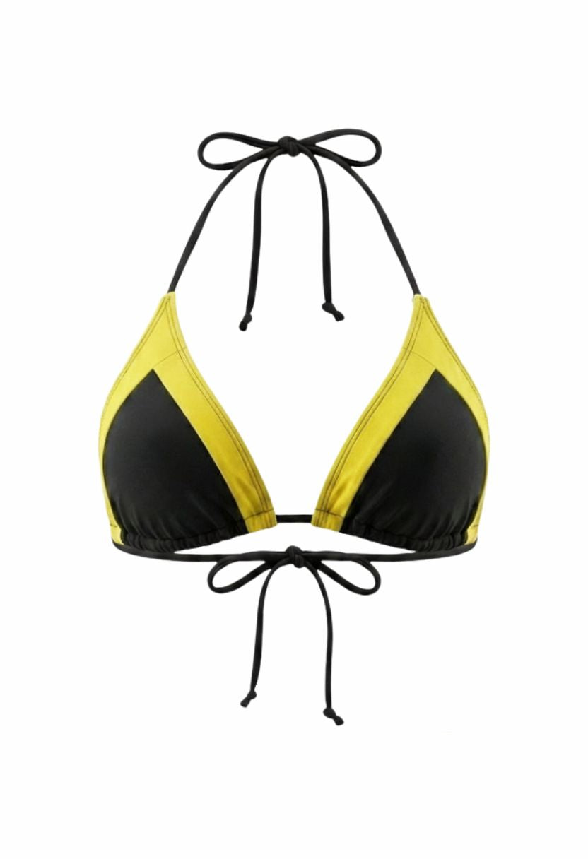 Iris Triangle Top Black Yellow