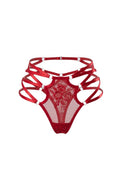 Vesta High-Waist Thong Red