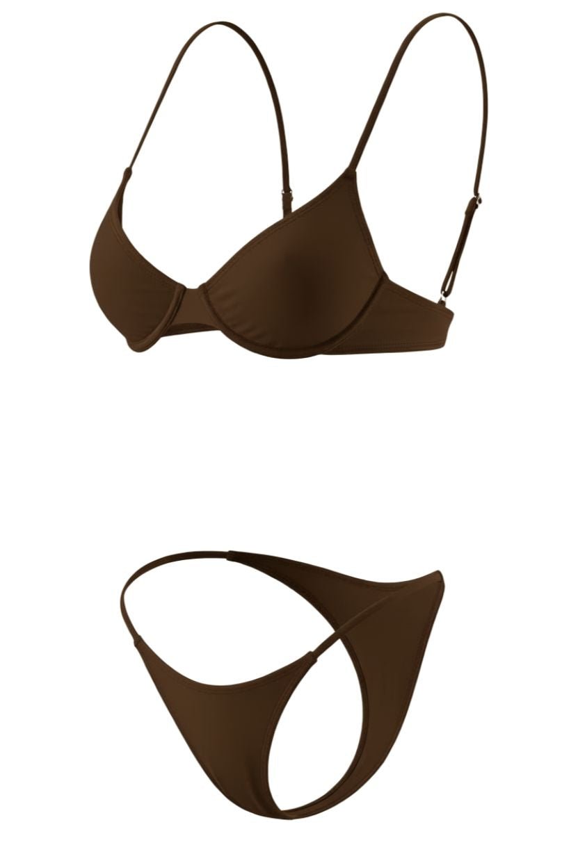 Bianca Bikini Set Brown