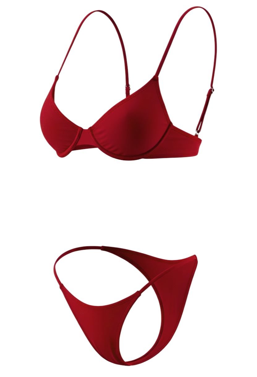 Bianca Bikini Set Burgundy