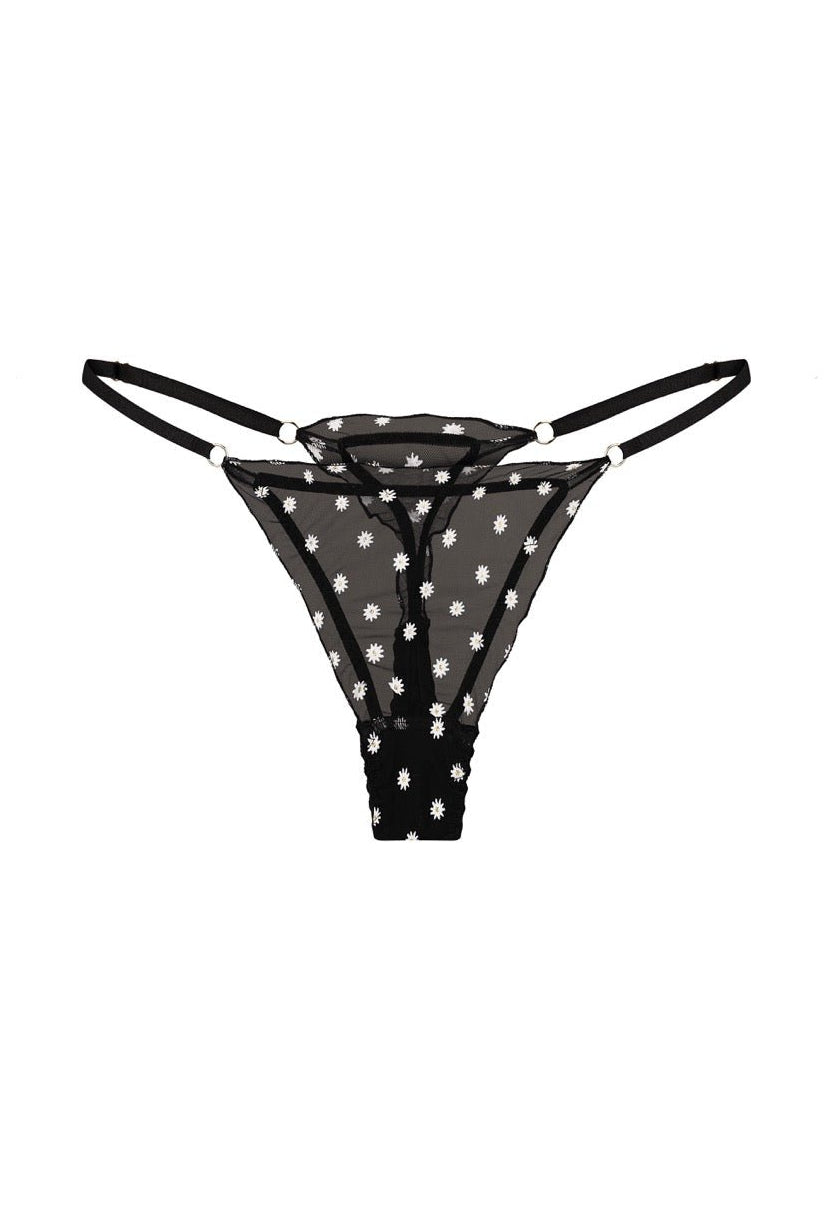 Chamomile Thong Black