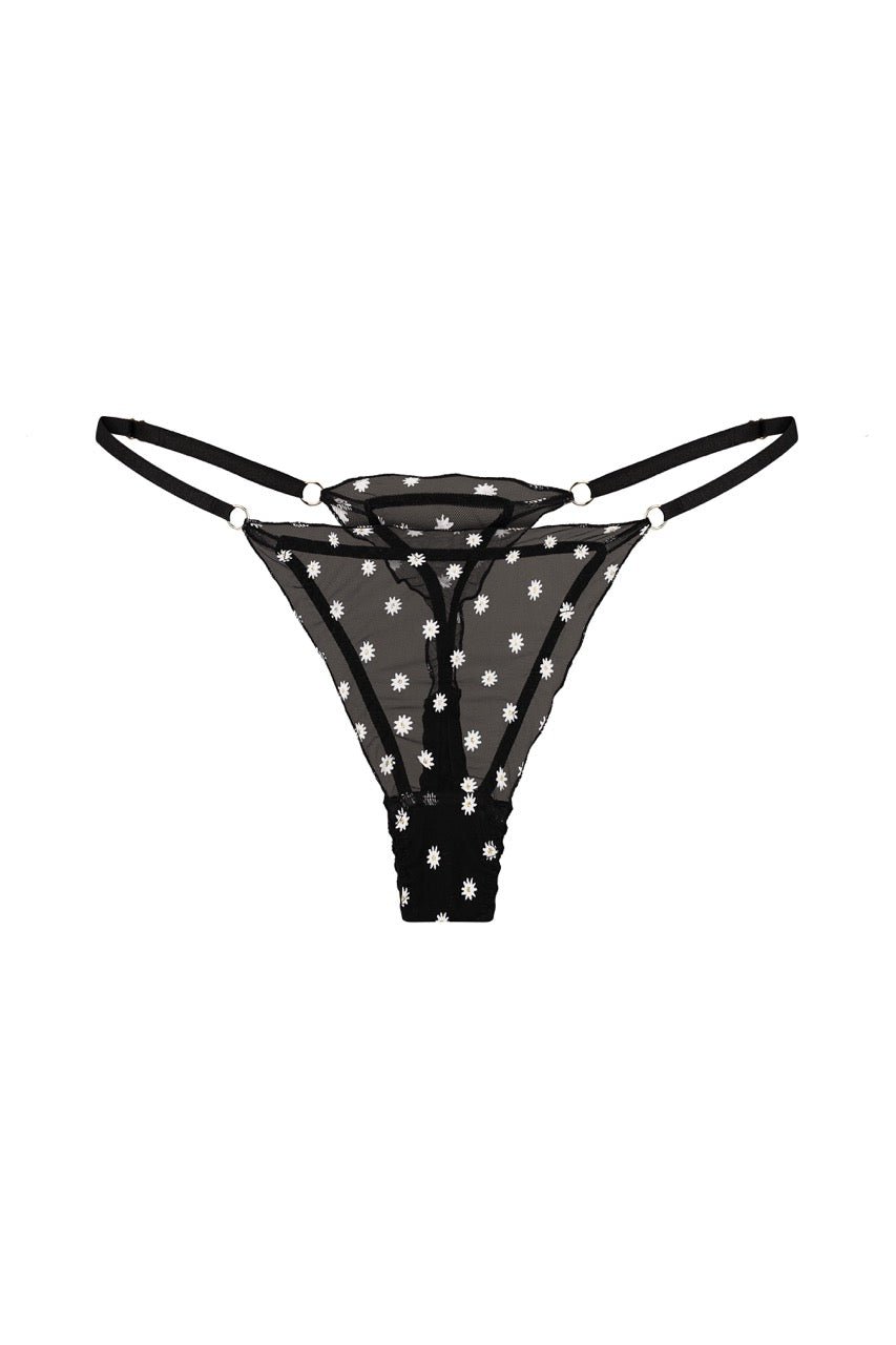 Chamomile Thong Black