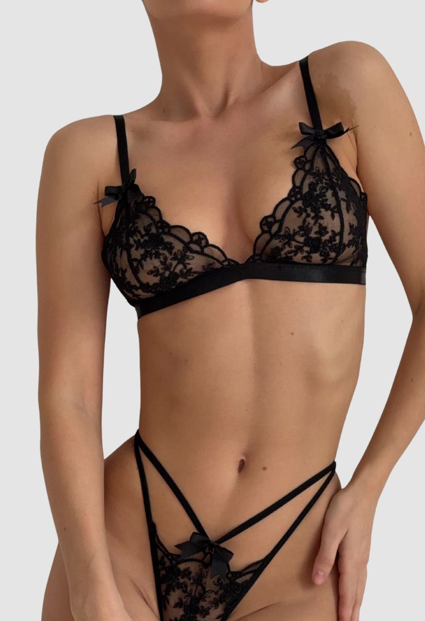 Cleo Bralette Black
