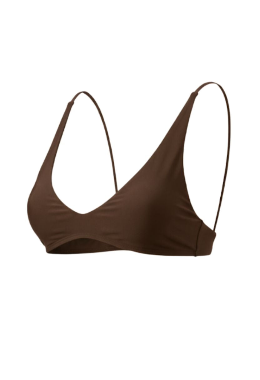 Elara Bikini Top Brown