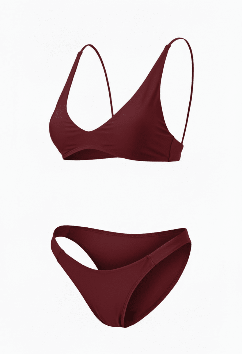 Elara Bikini Set Burgundy