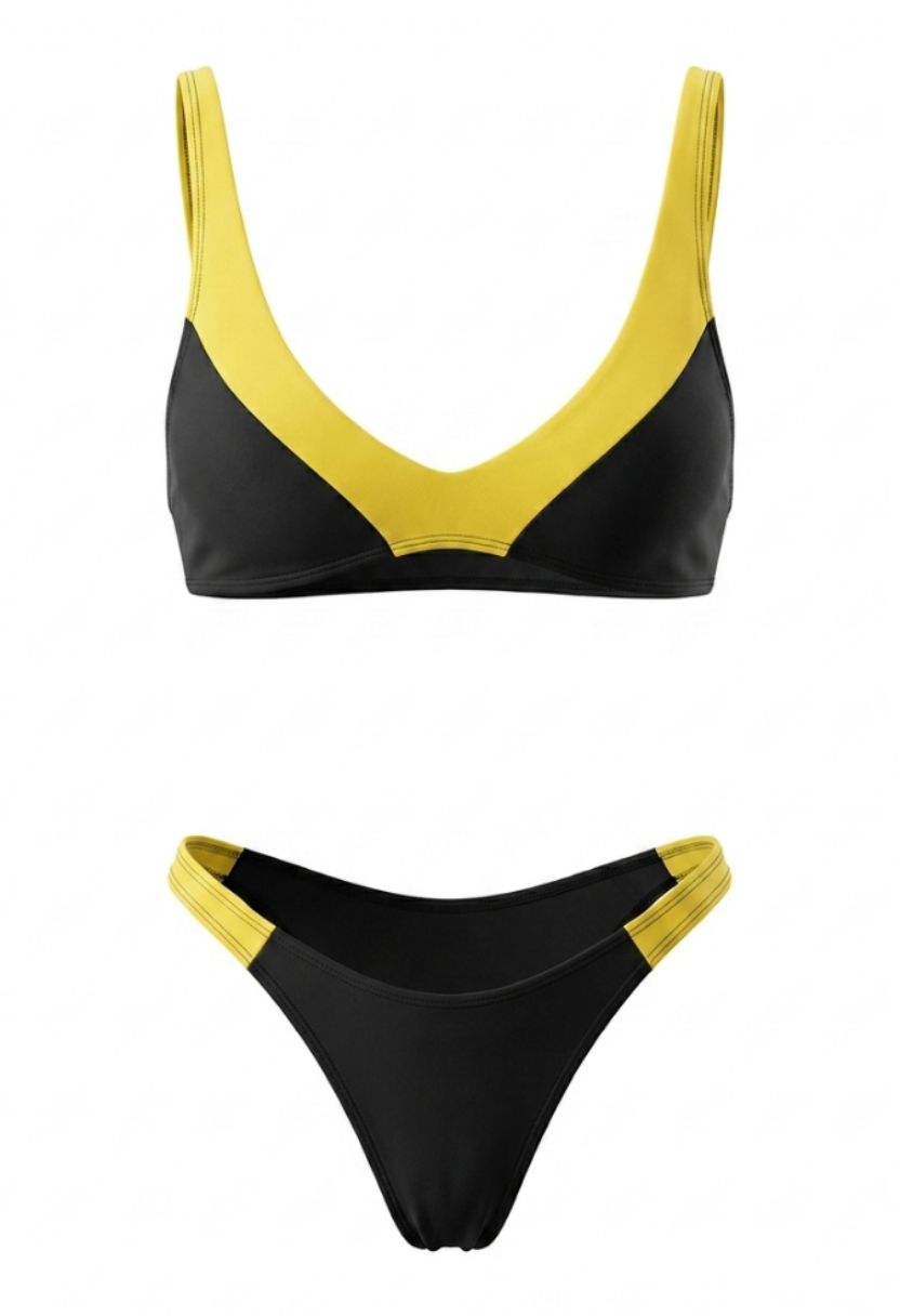 Elin Bikini Set Black Yellow
