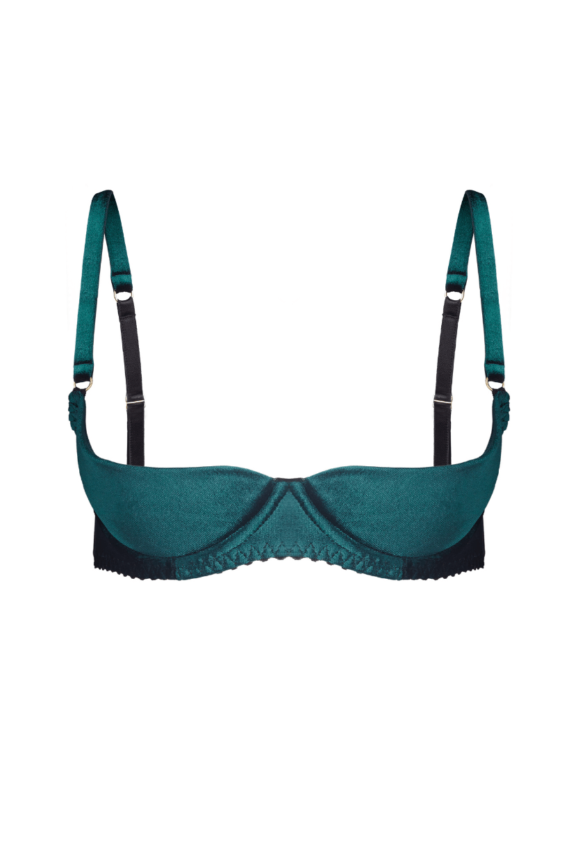 Emerald Open Bra Green