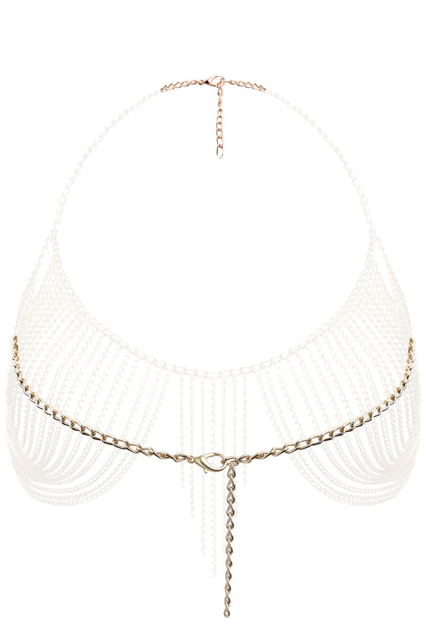 Gold chain bra Goddess – refined metallic lingerie design The Kiss