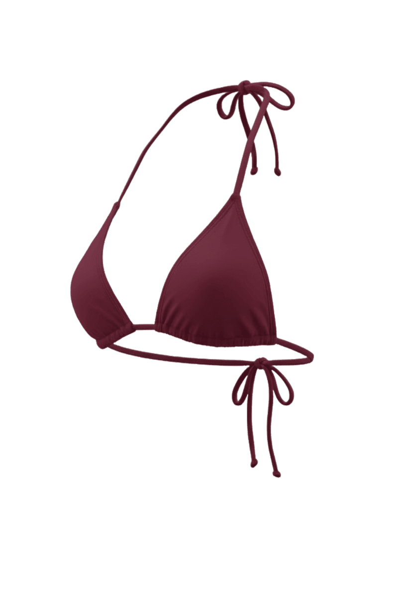 Aria Triangle Top Burgundy