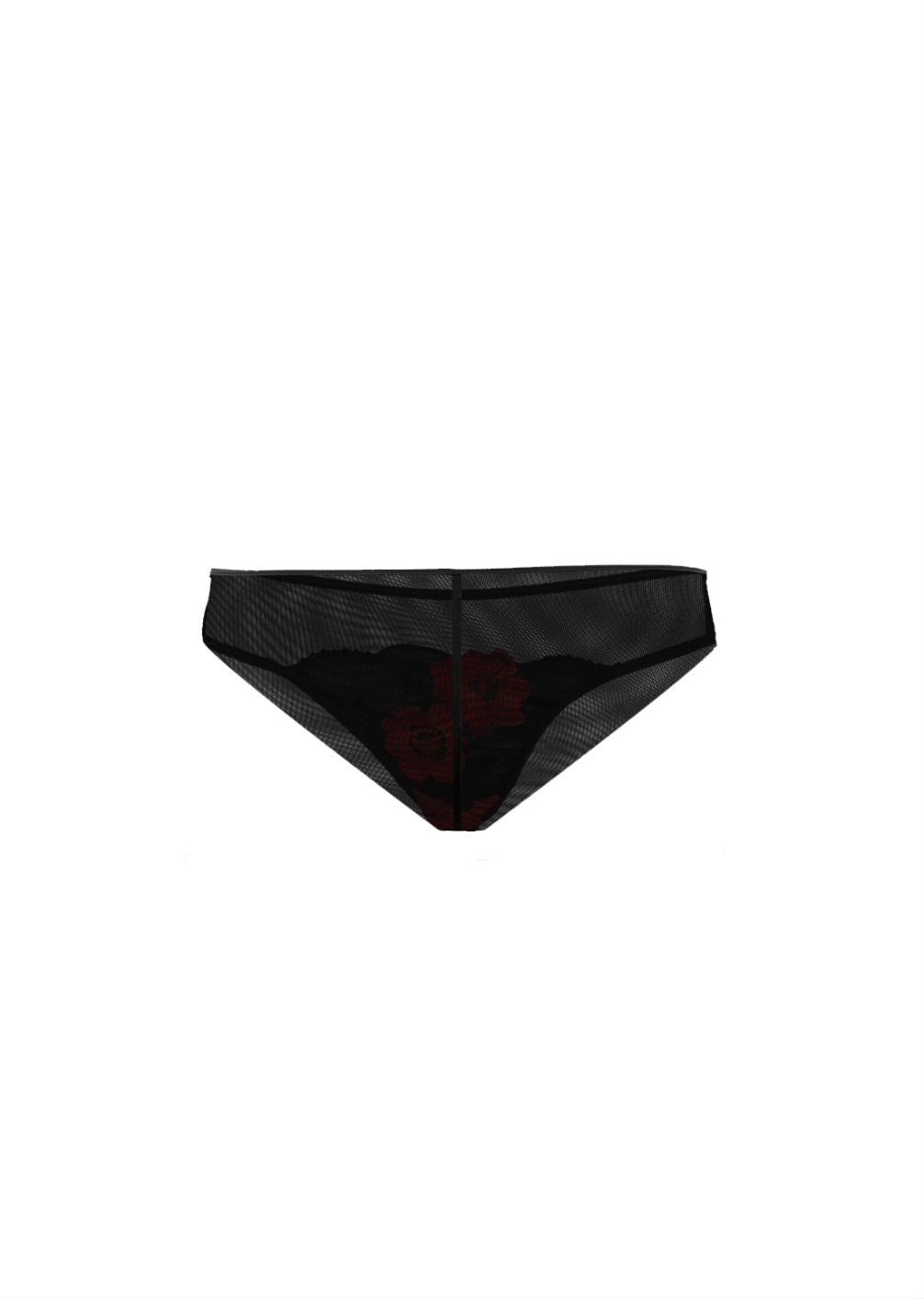 Lily Brief Black/Red