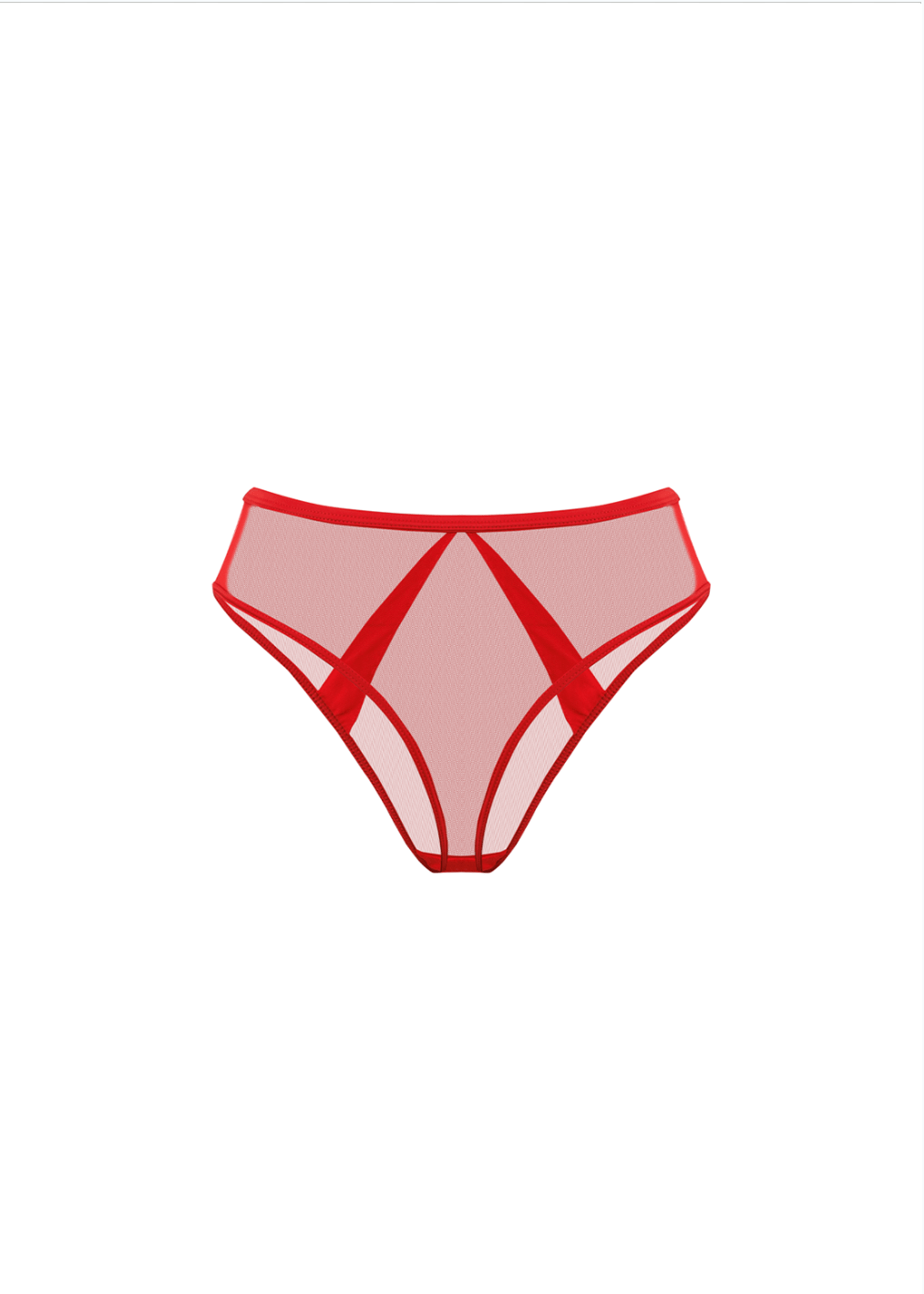 Mia High-Waist Bikini Red