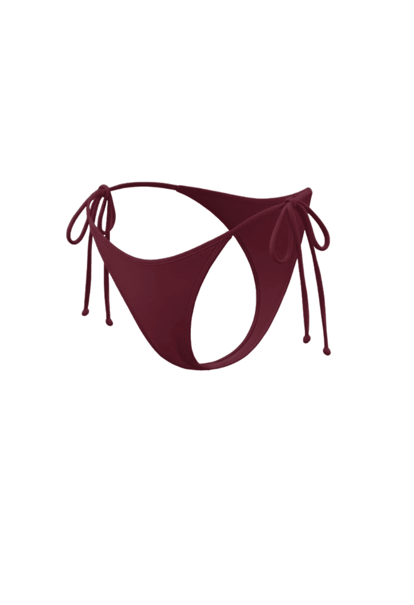 Sienna Tie-Side Bottom Burgundy