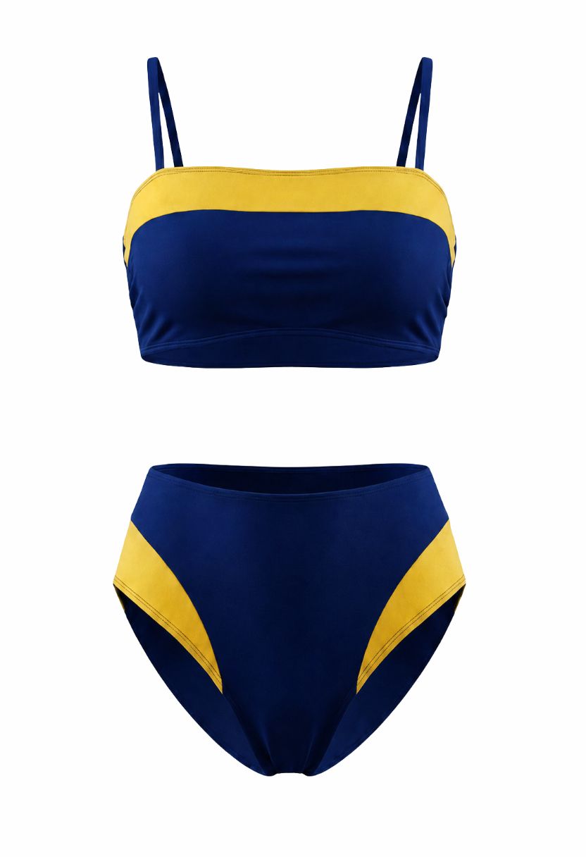 Sorelle Bikini Set Navy Yellow