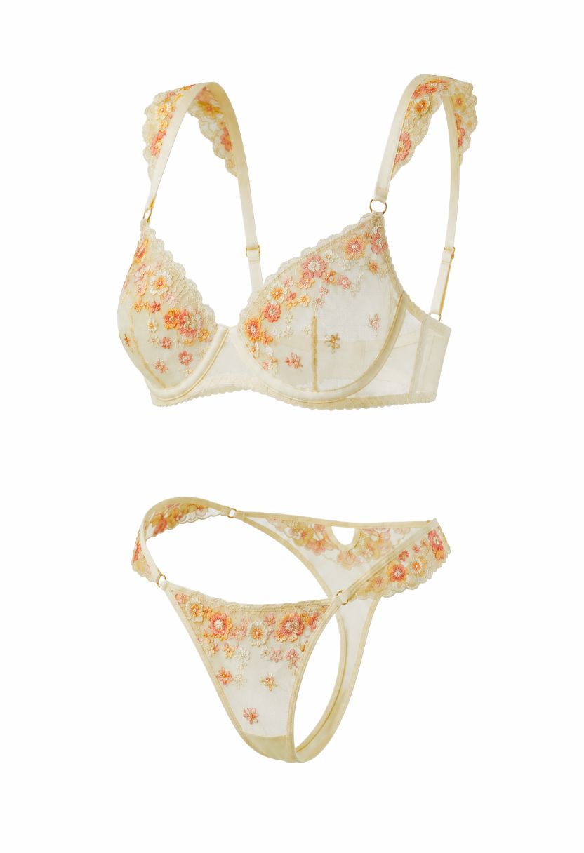 Sylvie Embroidery Set Butter Yellow