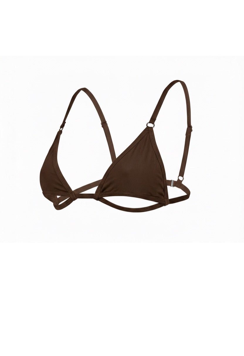 Luna Bikini Top Brown