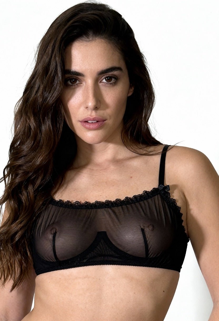 Veil Underwire Bandeau Black