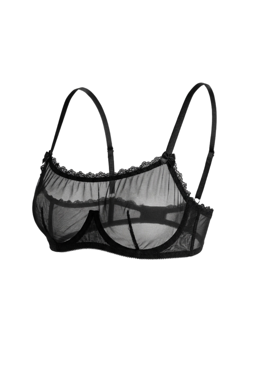 Veil Underwire Bandeau Black