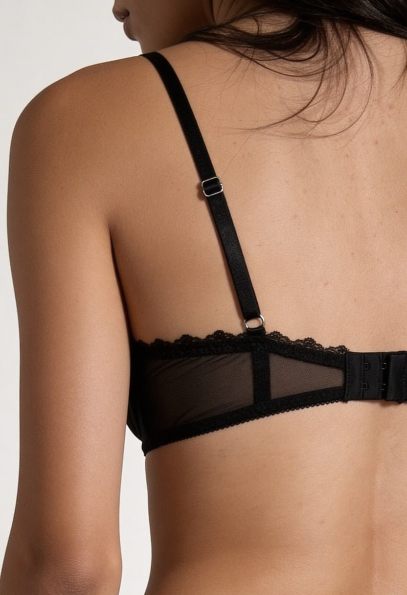 Veil Underwire Bandeau Black