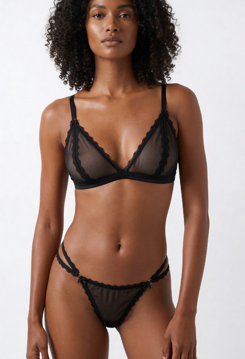 Veil Thong Black