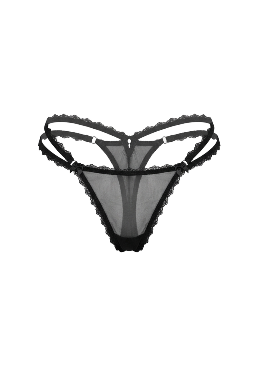 Veil Thong Black