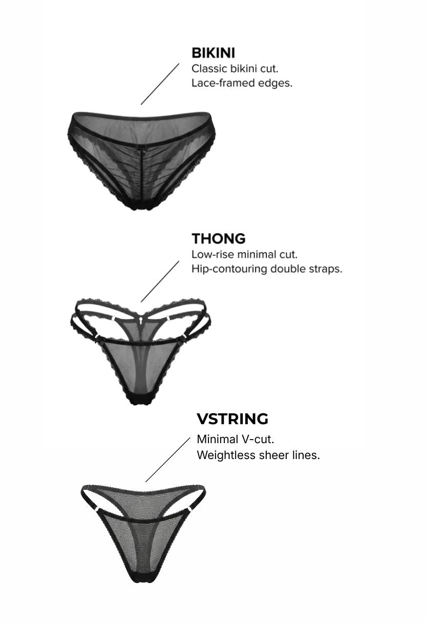 Veil Square Bralette Set Black