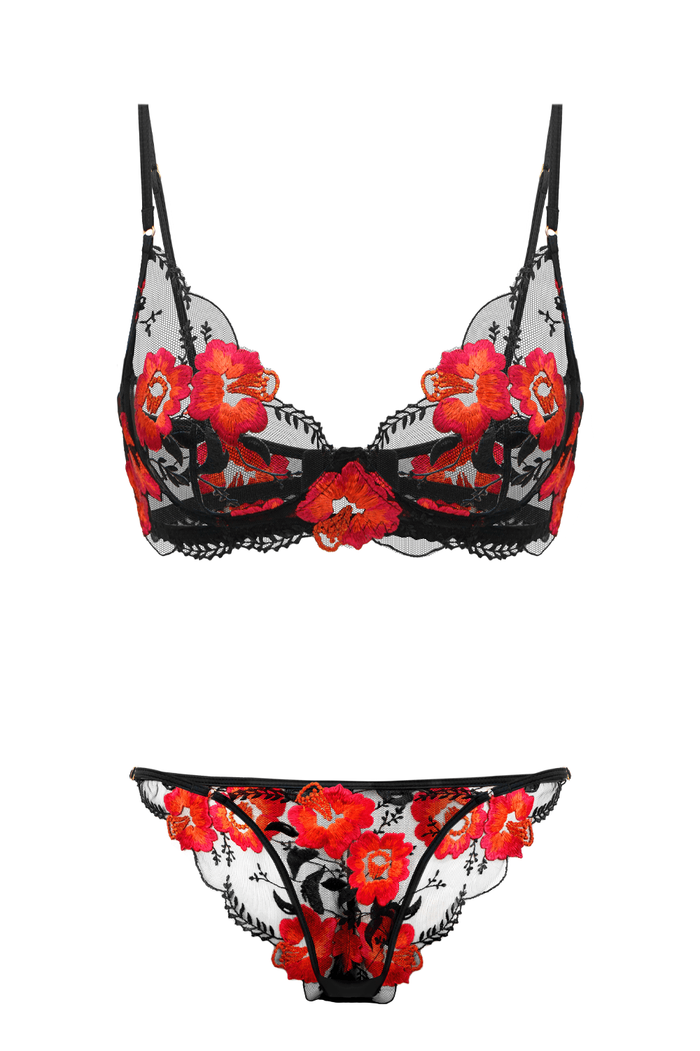 Lily Full Set Black/Red