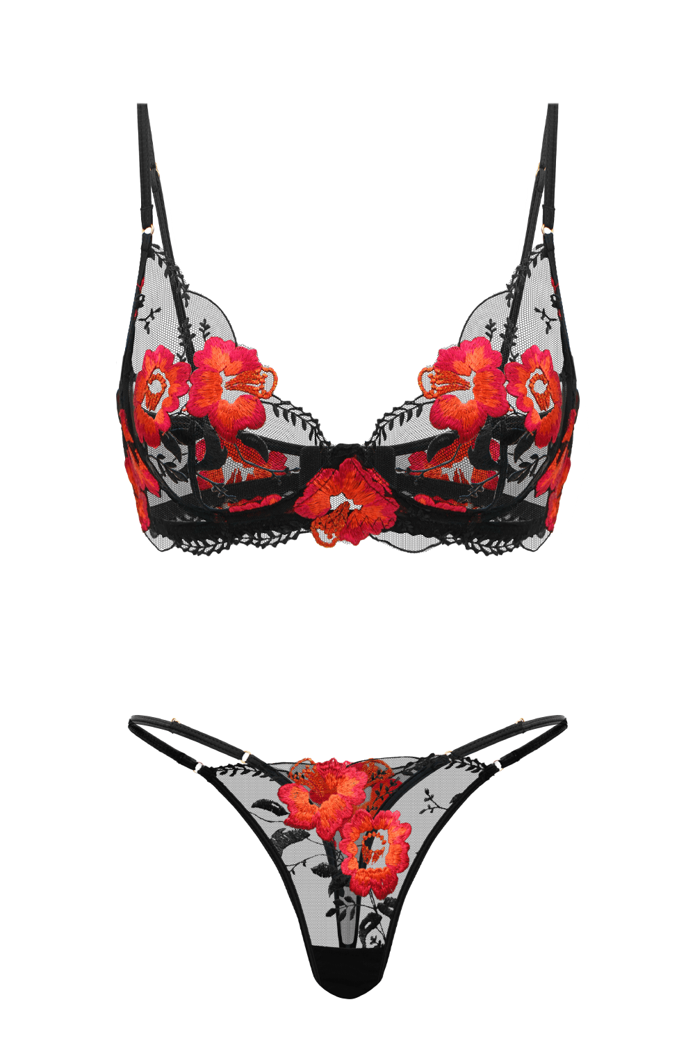 Lily Full Set Black/Red