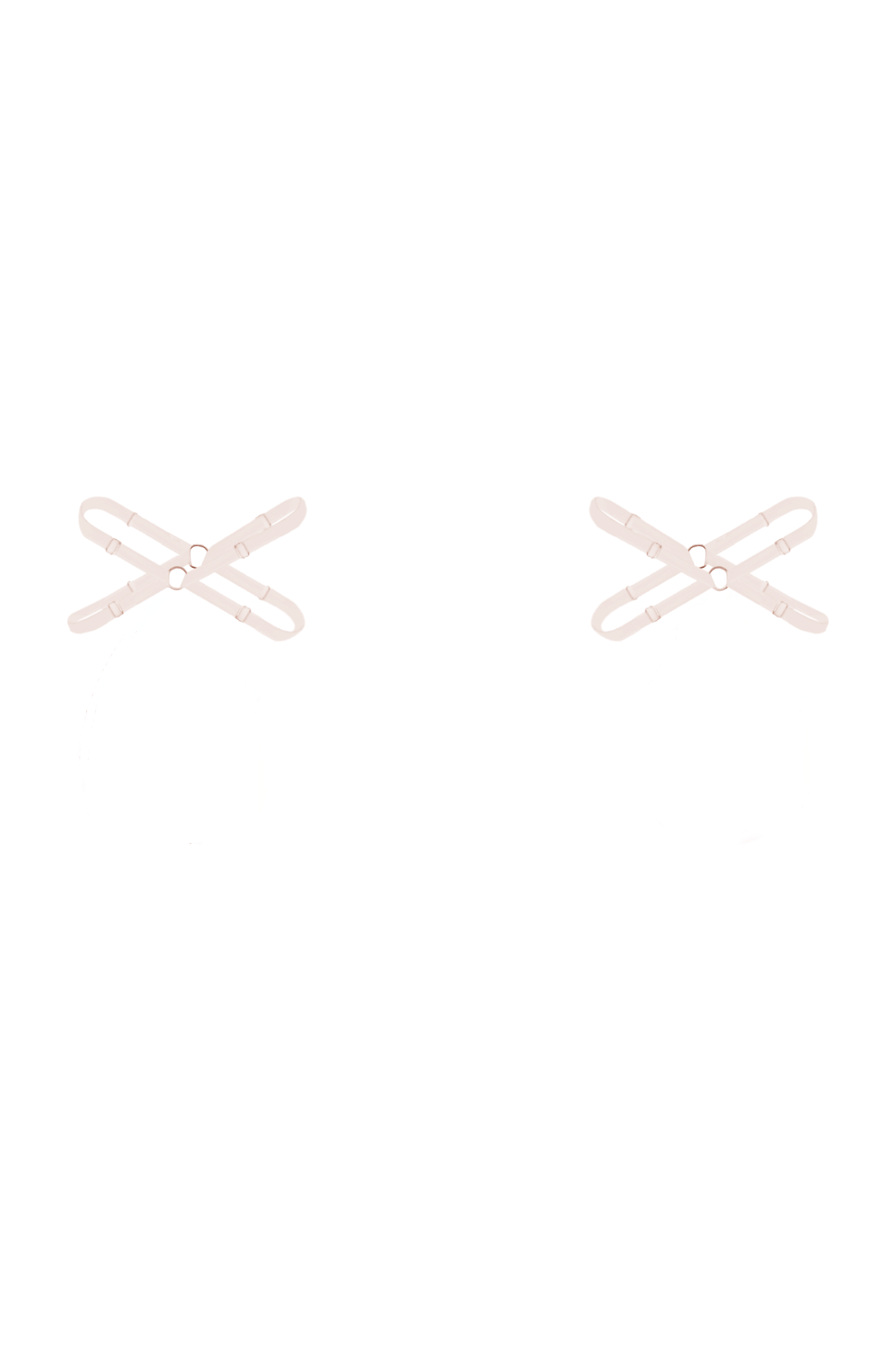 Strappy Leg Garter Peach